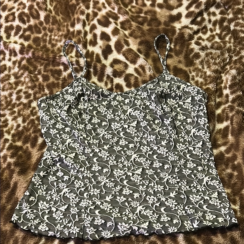 Floral Print Women's Tank Top - Picture 1 of 6